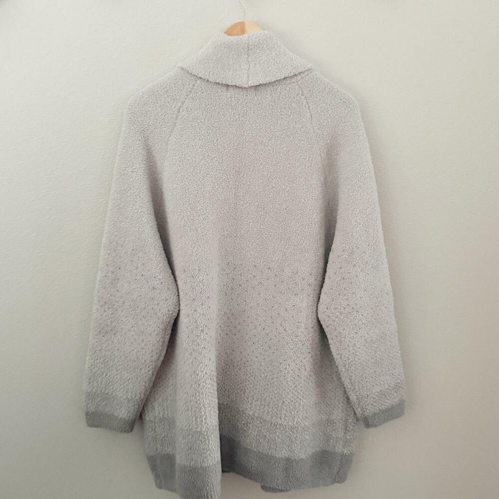 BAREFOOT DREAMS | CozyChic Confetti Shawl Cardigan Malibu Mist Doce Gray‎ | 1X - Picture 6 of 7